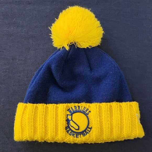 Golden State Warriors Beanie New Era Hat Retro Logo Knit Winter Cap NBA The City - Picture 1 of 8